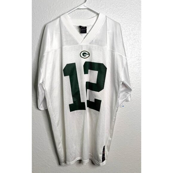 Reebok NFL Green Bay White Rogers #12 Jersey Size XL - Picture 1 of 8